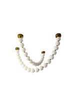 Pendant Lamp | Matte Glass Pearls & Brass Connectors