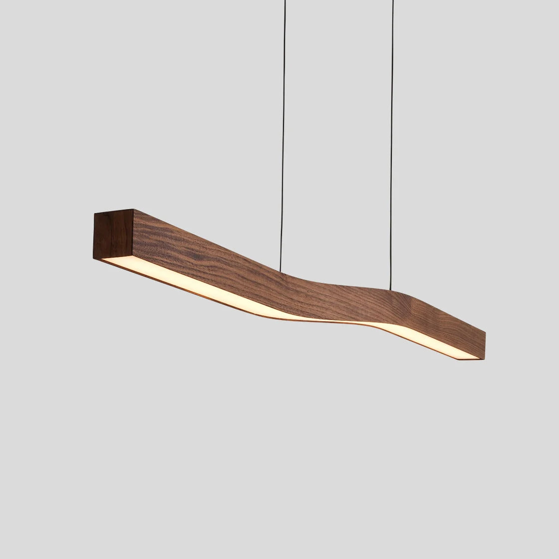 Pendant Lamp | Nordic Curved Linear & Dimmable LED | Adjustable Cable