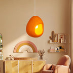 Pendant Lamp | Orange Molded Polystyrene & E26/E27 Socket | 40 cm Diameter