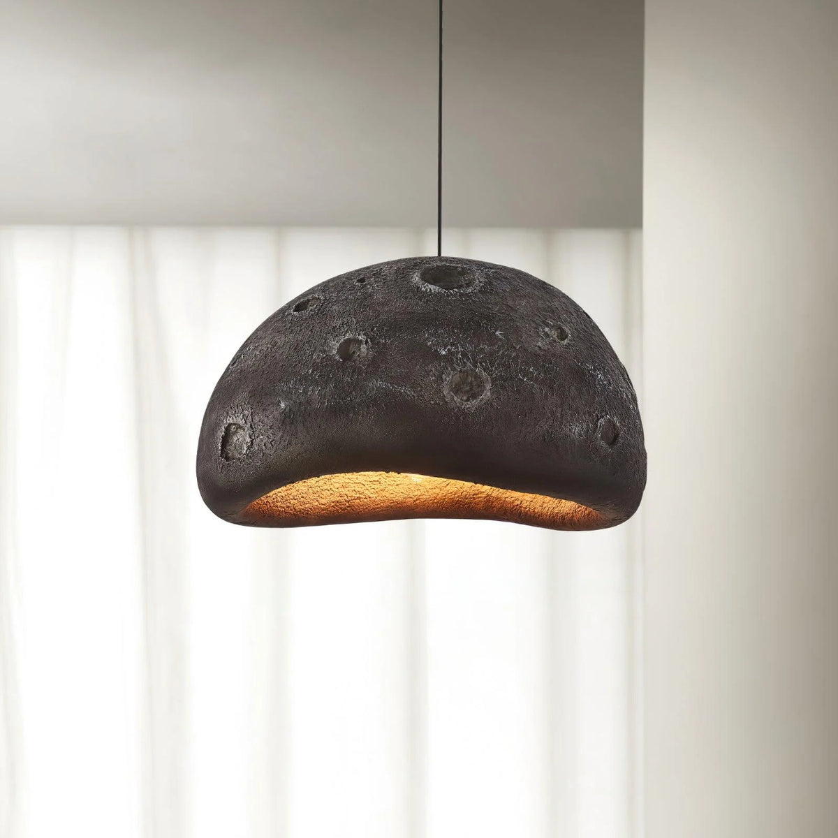 Pendant Lamp | Planet-Shaped HDPE & Metal | 40 & 60 cm