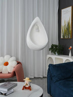 Pendant Lamp | Resin & Adjustable Suspension | Sloped Ceiling Compatible