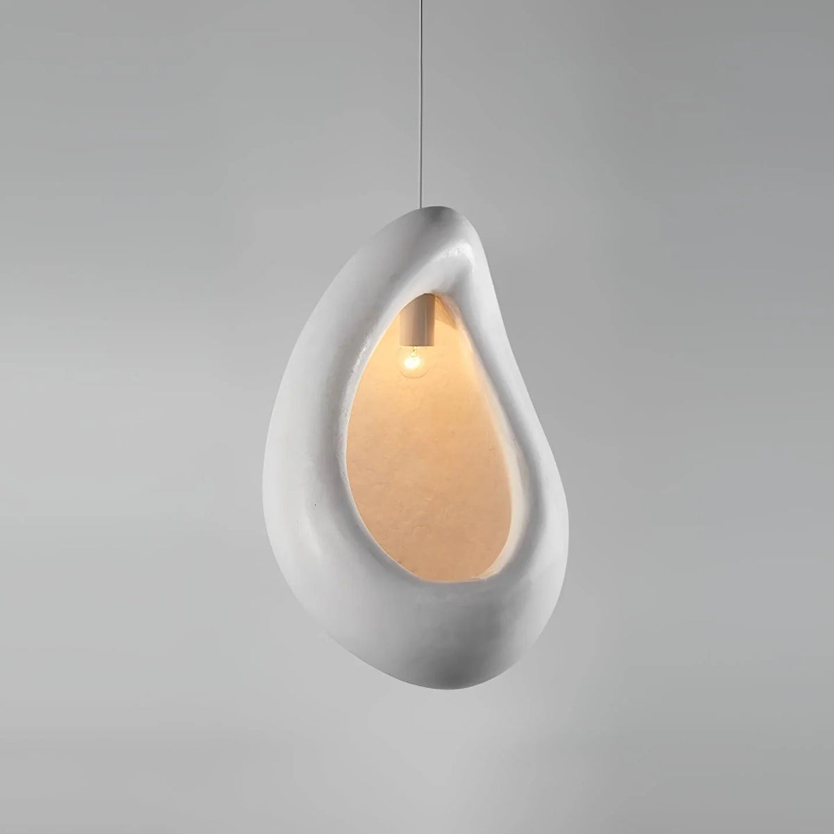 Pendant Lamp | Resin & Adjustable Suspension | Sloped Ceiling Compatible