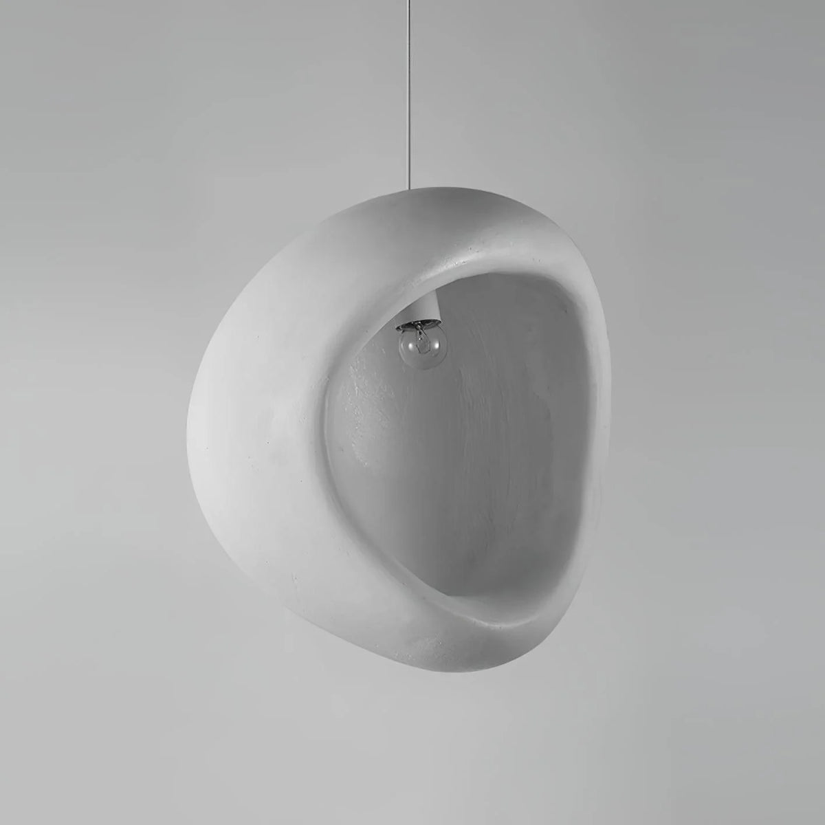 Pendant Lamp | Resin & Adjustable Suspension | Sloped Ceiling Compatible