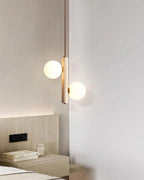 Pendant Lamp | Travertine & Glass | 2-3 Heads
