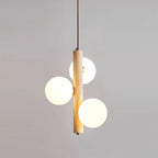Pendant Lamp | Travertine & Glass | 2-3 Heads
