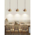 Pendant Lamp | Tree-Bark Body & Moisture-Resistant (IP20) | 1–3 Heads