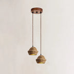 Pendant Lamp | Tree-Bark Body & Moisture-Resistant (IP20) | 1–3 Heads