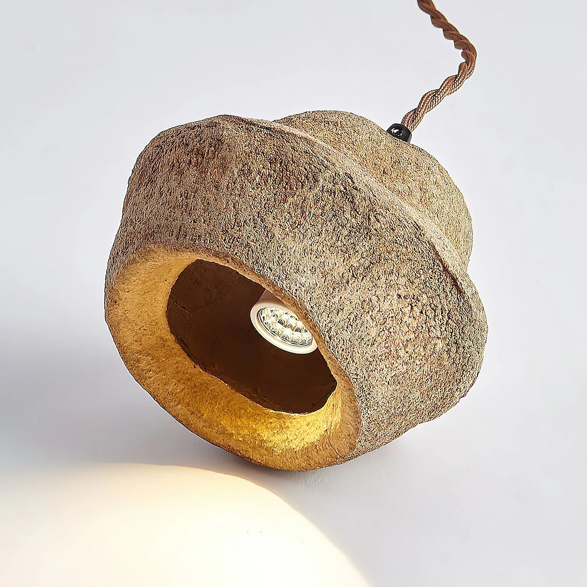 Pendant Lamp | Tree-Bark Body & Moisture-Resistant (IP20) | 1–3 Heads