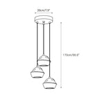 Pendant Lamp | Tree-Bark Body & Moisture-Resistant (IP20) | 1–3 Heads