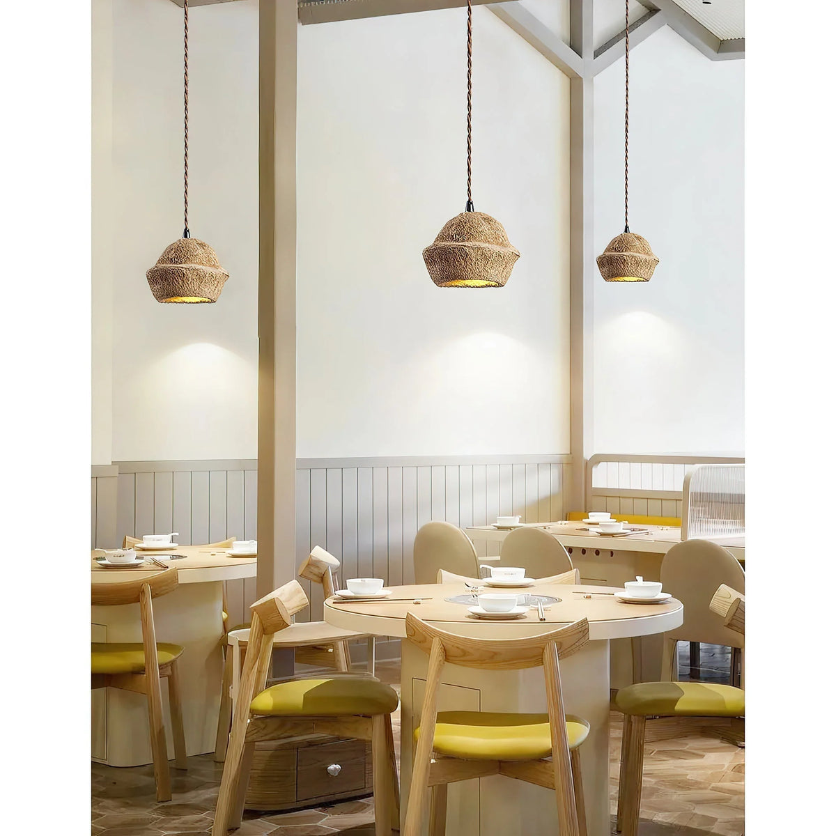 Pendant Lamp | Tree-Bark Body & Moisture-Resistant (IP20) | 1–3 Heads