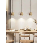 Pendant Lamp | Tree-Bark Body & Moisture-Resistant (IP20) | 1–3 Heads