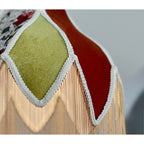 Pendant Lamp | Velvet Shade & Tassels | Adjustable Suspension