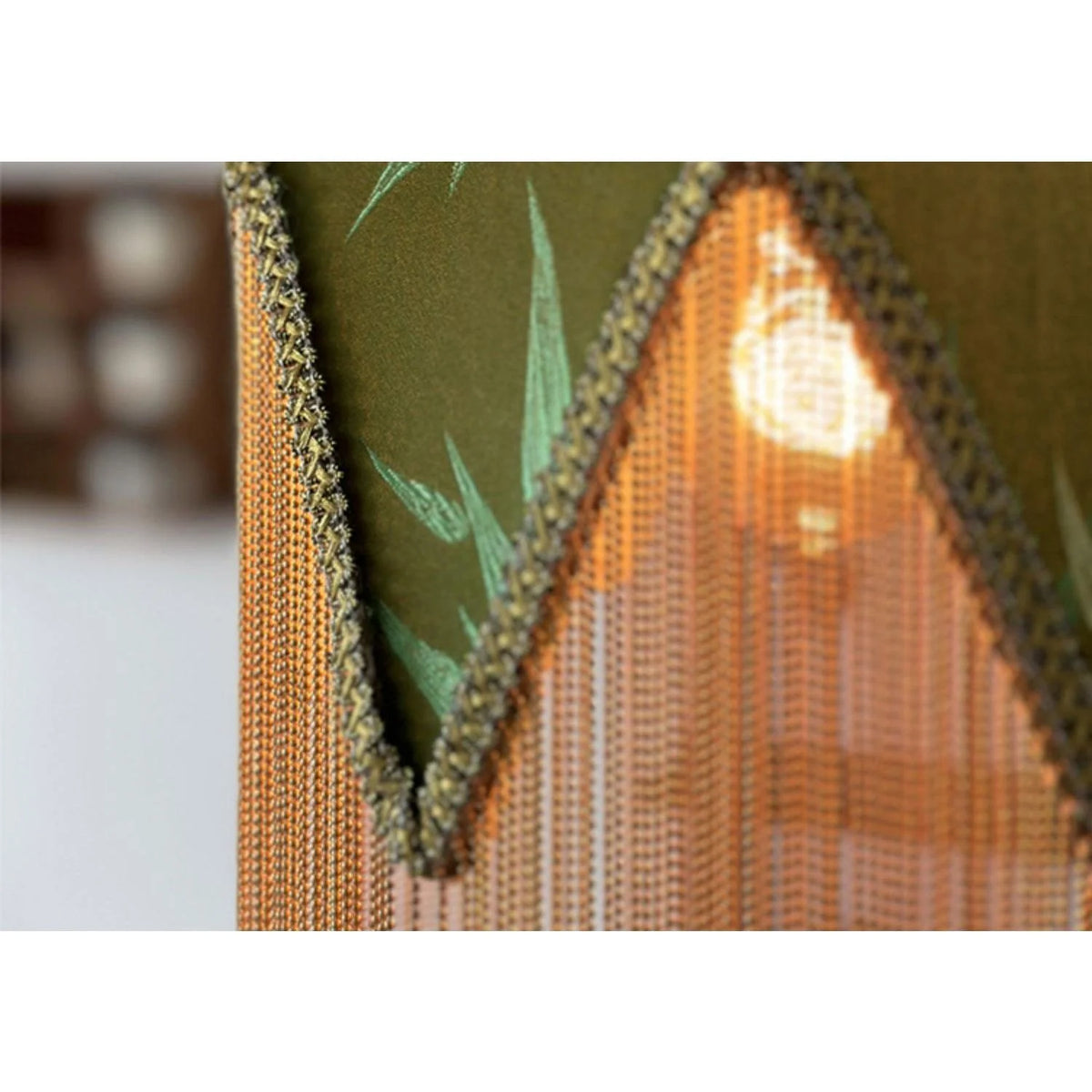 Pendant Lamp | Velvet Shade & Tassels | Adjustable Suspension