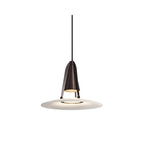 Pendant Lamp | Round Alabaster Shade | Gold, Bronze or White Frame