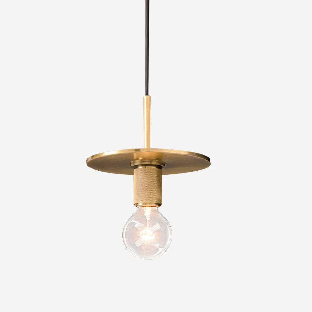Pendant Light | Minimalist Brass Body & Glass Enclosure | Dimmable