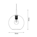 Pendant Light | Minimalist Brass Body & Glass Enclosure | Dimmable