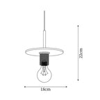 Pendant Light | Minimalist Brass Body & Glass Enclosure | Dimmable