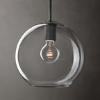 Pendant Light | Minimalist Brass Body & Glass Enclosure | Dimmable