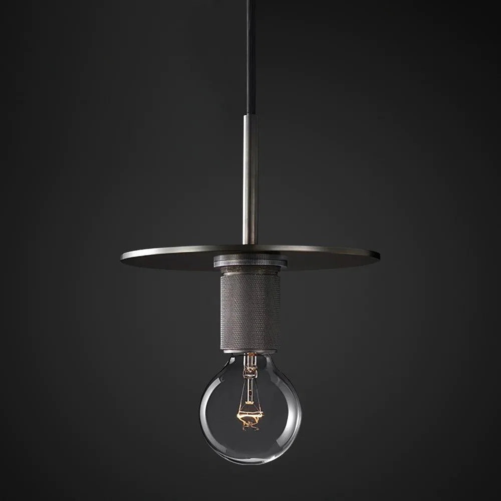 Pendant Light | Minimalist Brass Body & Glass Enclosure | Dimmable
