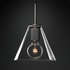 Pendant Light | Minimalist Brass Body & Glass Enclosure | Dimmable