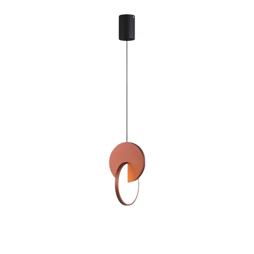 Pendant Lamp | Asymmetrical Aluminum Discs | Integrated Warm LED