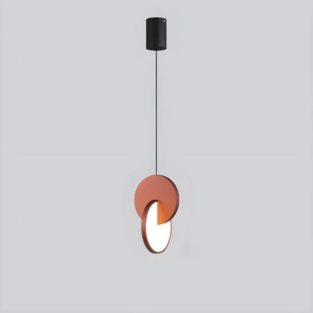 Pendant Lamp | Asymmetrical Aluminum Discs | Integrated Warm LED