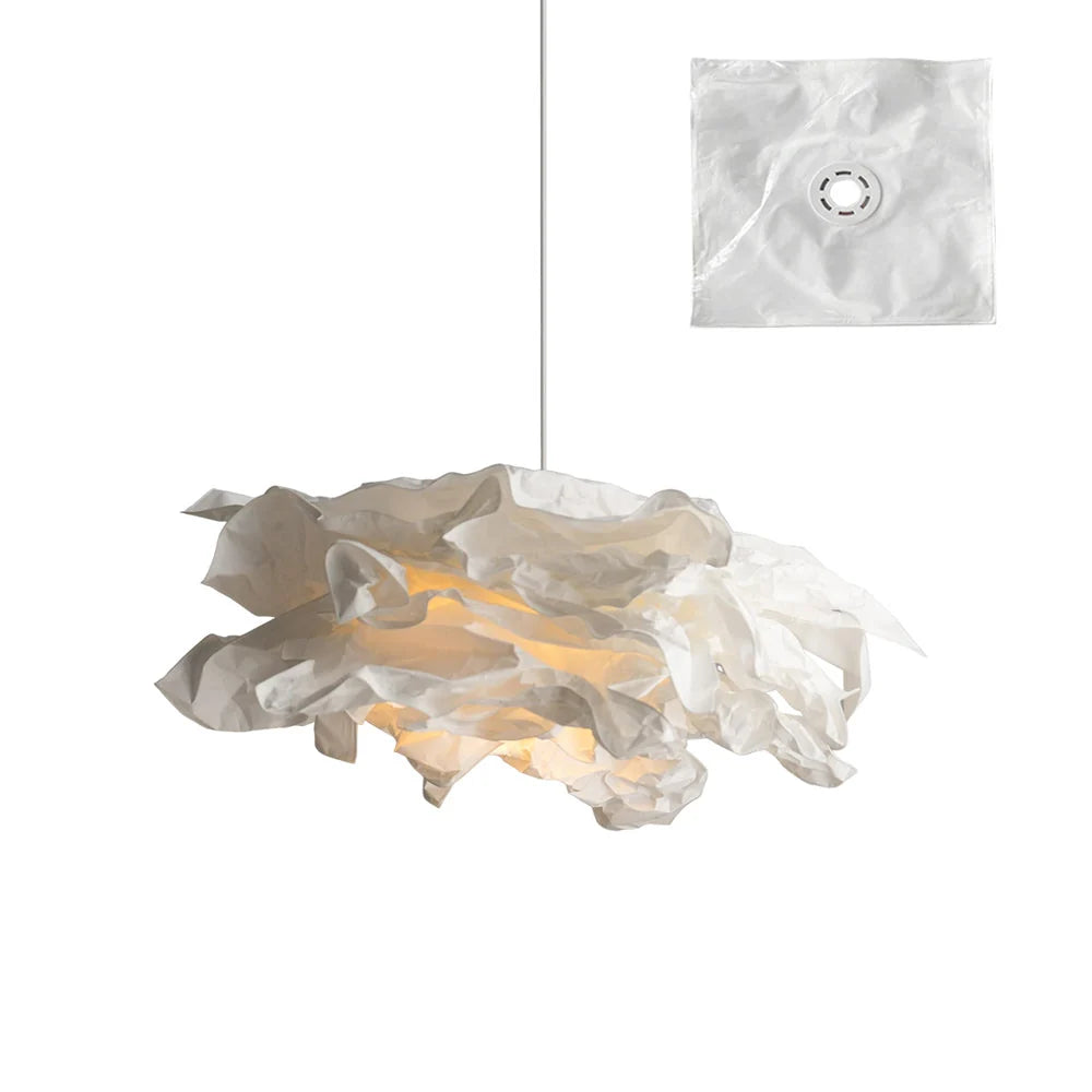 Pendant Light | Origami Folded Paper Shade | Adjustable Height