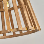 Pendant Lamp | Wooden Shade & Iron Body | Ø 32 cm