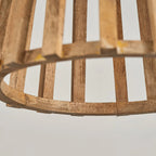 Pendant Lamp | Wooden Shade & Iron Body | Ø 32 cm