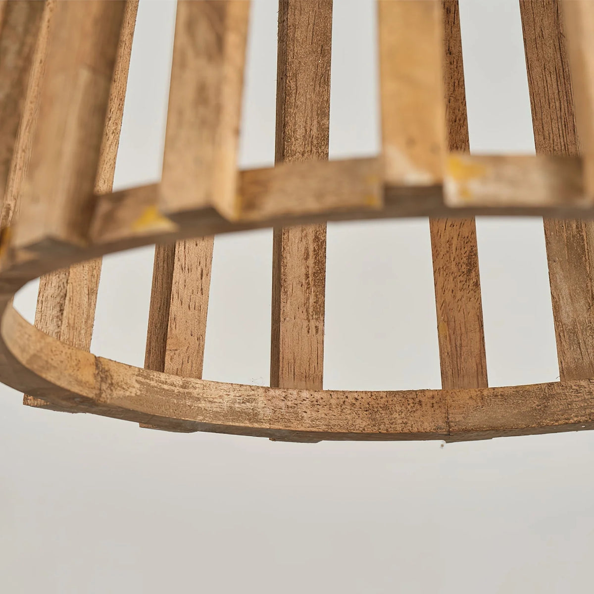 Pendant Lamp | Wooden Shade & Iron Body | Ø 32 cm