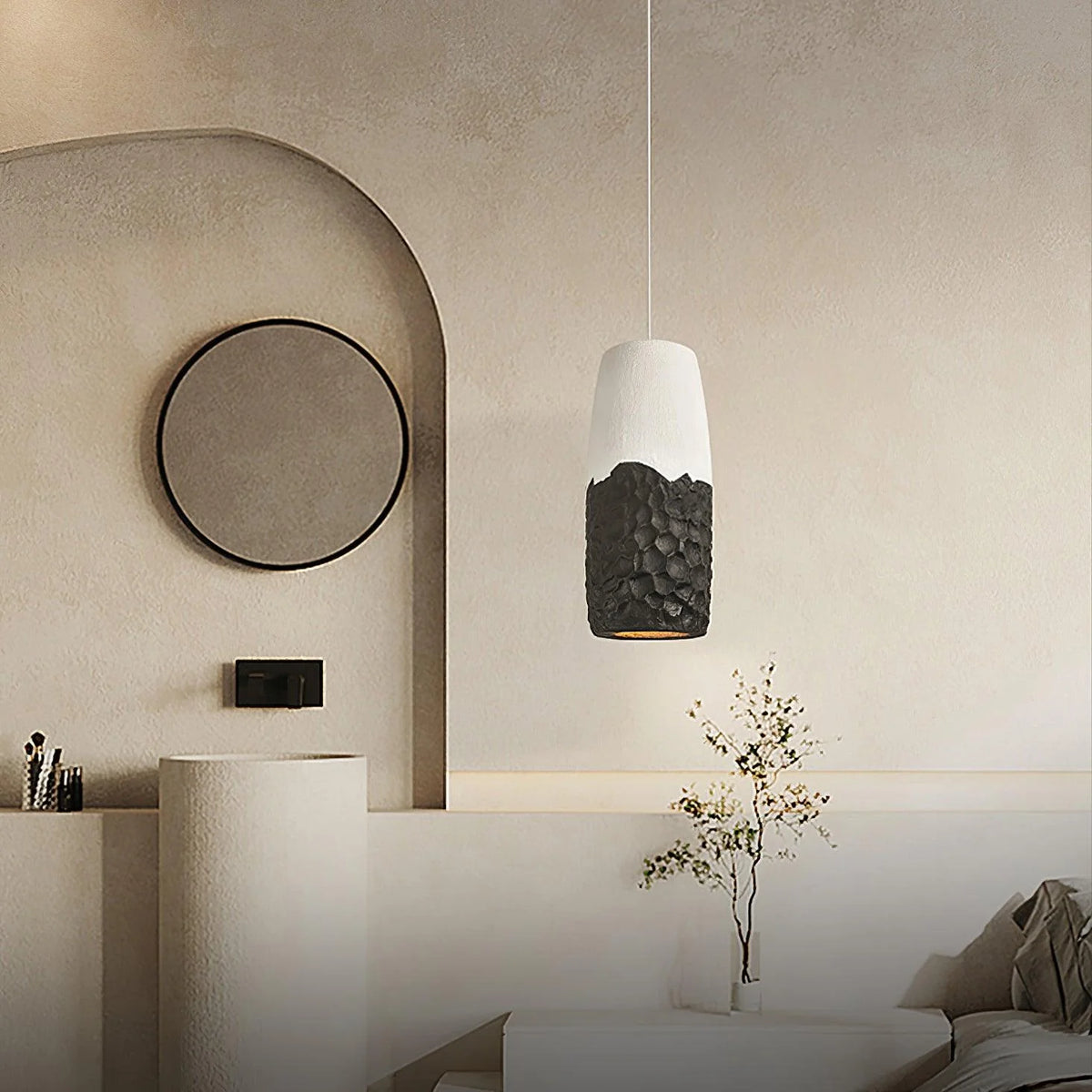 Pendant Light | Acorn-Shaped LED Compatible & Adjustable Cable | 20 cm Diameter