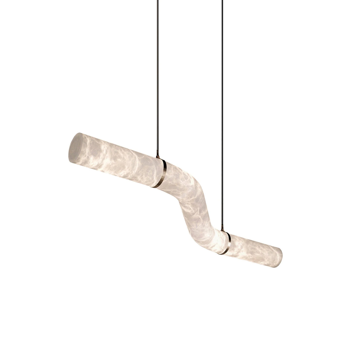 Pendant Light | Alabaster Shade & Integrated LED | 120/150 cm