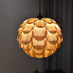 Pendant Light | Ash Wood Pinecone Design | 38 cm Diameter