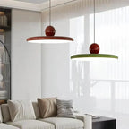 Pendant Light | Bauhaus-Inspired Glossy Dome | Integrated LED