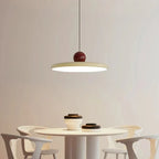 Pendant Light | Bauhaus-Inspired Glossy Dome | Integrated LED