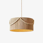 Pendant Light | Beaded Boho Natural Jute & Metal | Ø 40/50/60 cm