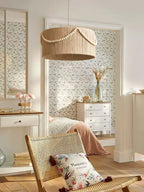 Pendant Light | Beaded Boho Natural Jute & Metal | Ø 40/50/60 cm