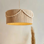 Pendant Light | Beaded Boho Natural Jute & Metal | Ø 40/50/60 cm