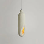 Pendant Light | Beige Polystyrene & E26/E27 Socket | 18 cm Diameter