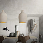 Pendant Light | Beige Shade & Metal Frame | 140 cm Adjustable Cable