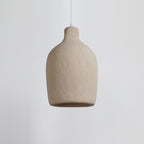 Pendant Light | Beige Shade & Metal Frame | 140 cm Adjustable Cable