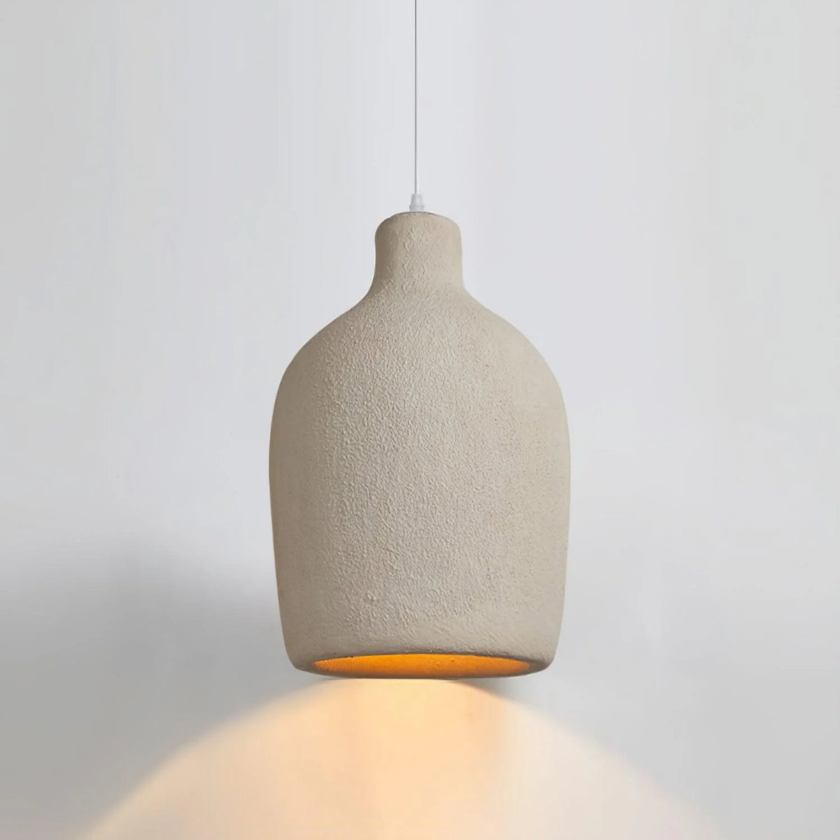 Pendant Light | Beige Shade & Metal Frame | 140 cm Adjustable Cable