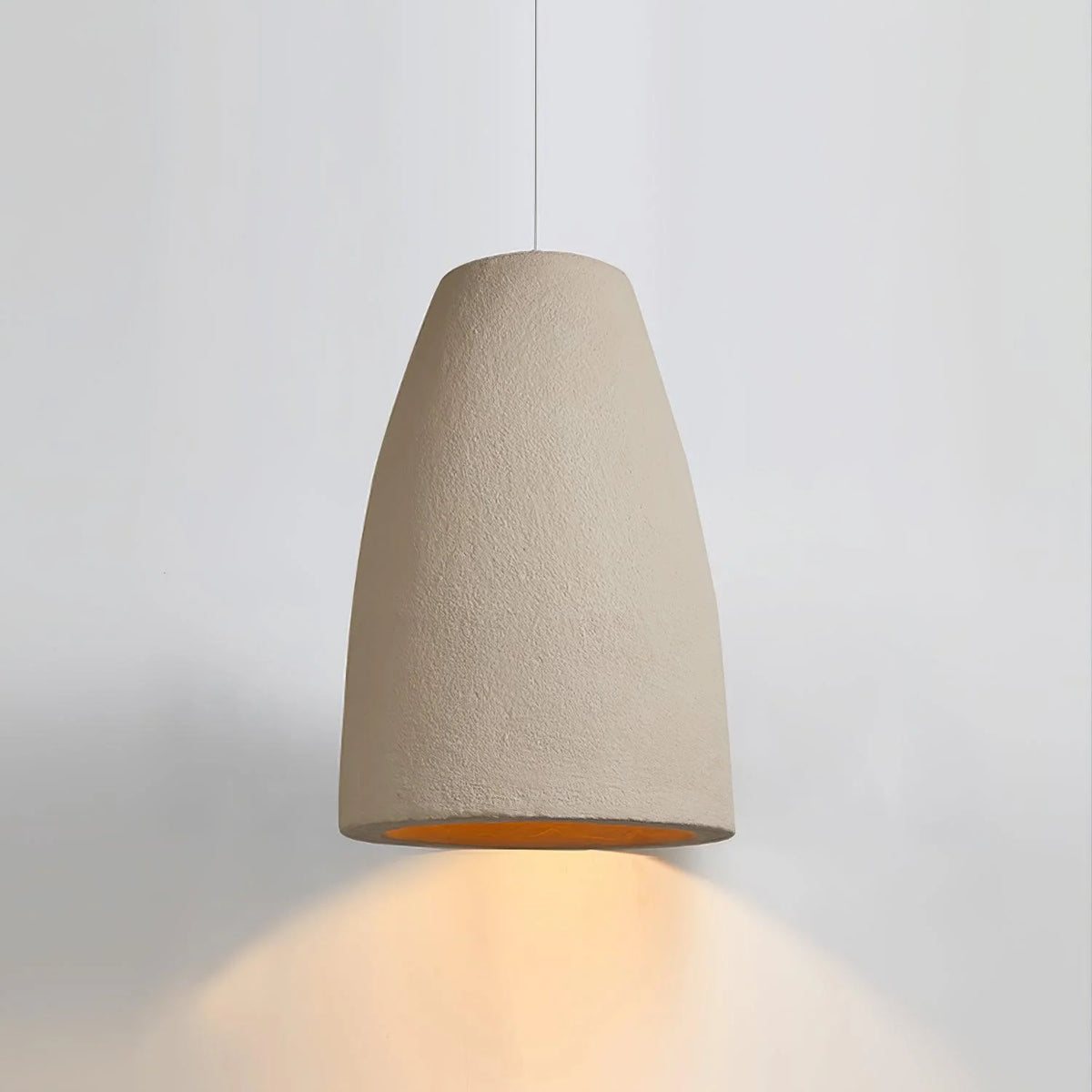 Pendant Light | Beige Shade & Metal Frame | 140 cm Adjustable Cable