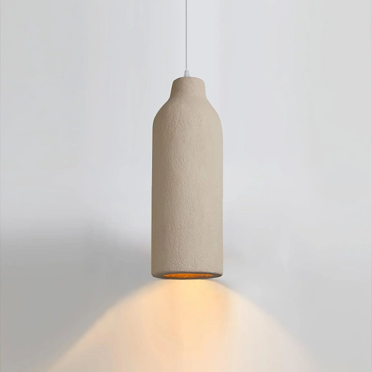 Pendant Light | Beige Shade & Metal Frame | 140 cm Adjustable Cable