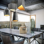 Pendant Light | Cement Shade & E26/E27 Socket | Multiple Sizes