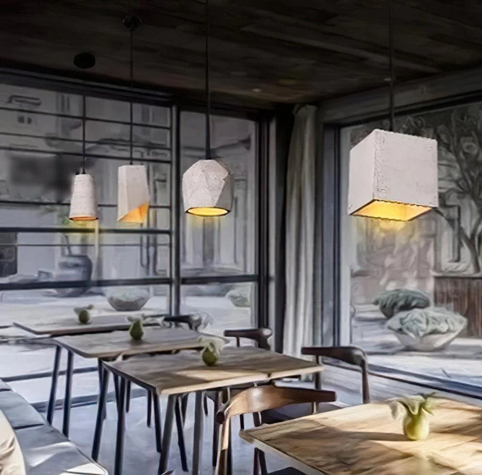 Pendant Light | Cement Shade & E26/E27 Socket | Multiple Sizes