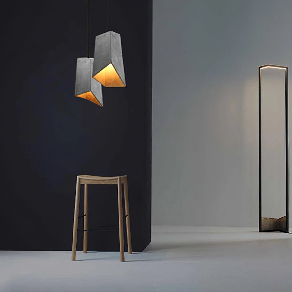 Pendant Light | Cement Shade & E26/E27 Socket | Multiple Sizes