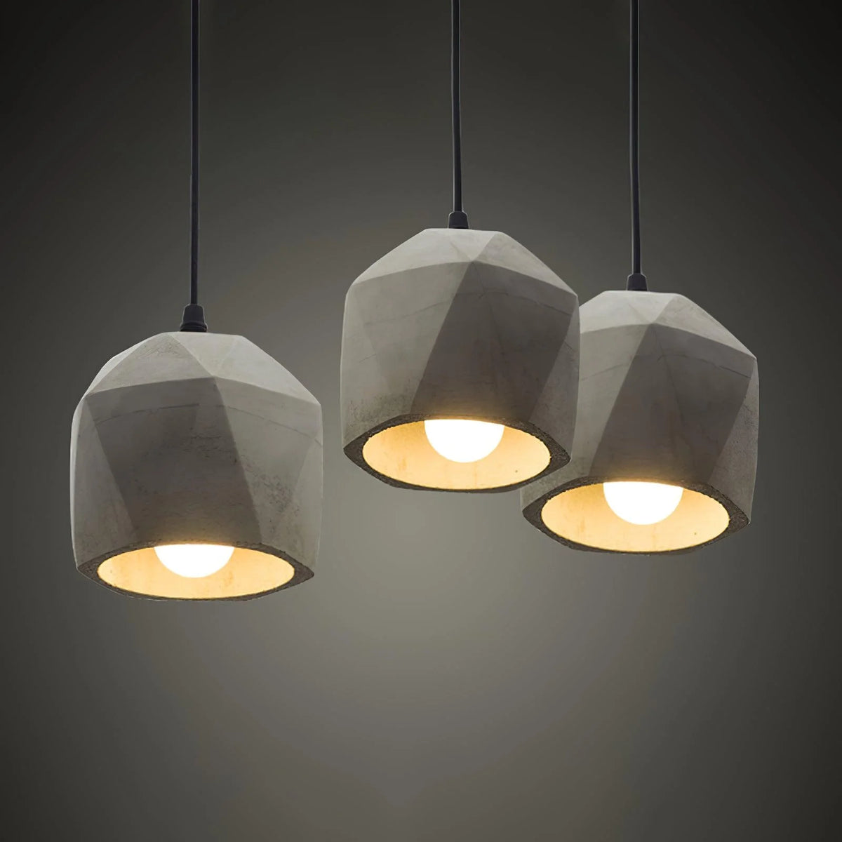 Pendant Light | Cement Shade & E26/E27 Socket | Multiple Sizes