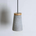 Pendant Light | Concrete & Wood | Adjustable 150 cm Cable