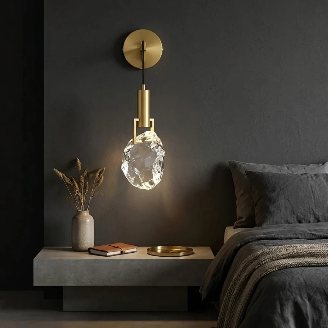 Pendant Light | Crystal & Polished Copper | Includes GU10 Bulb